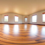 Appartement Moderne Luxueux Avec Parquet élégant Et Mur En Bois Dur